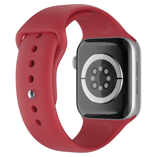 Apple Watch 38/40/41/42 mm Silikon Armband (M/L) Crimson
