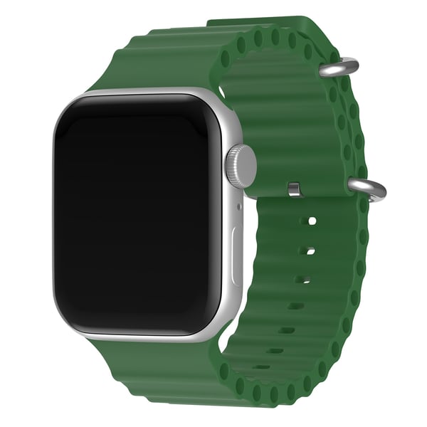 Apple Watch 42/44/45/46/49 mm Armband Ocean Wave Army Green