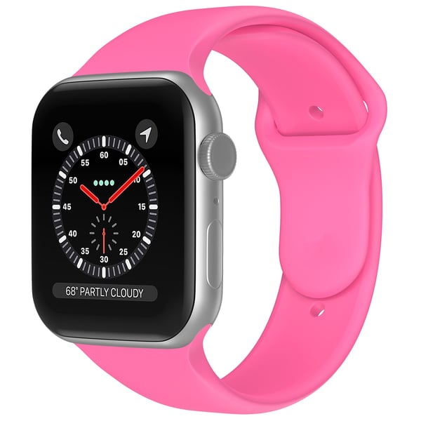Apple Watch 38/40/41/42 mm Silikon Armband (M/L) Hot Pink