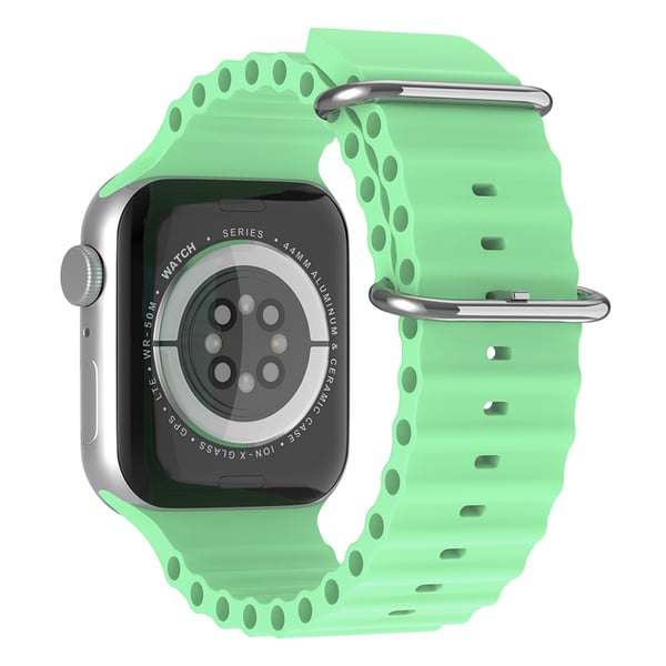 Apple Watch 42/41/40/38 mm Armband Ocean Wave Pistasch