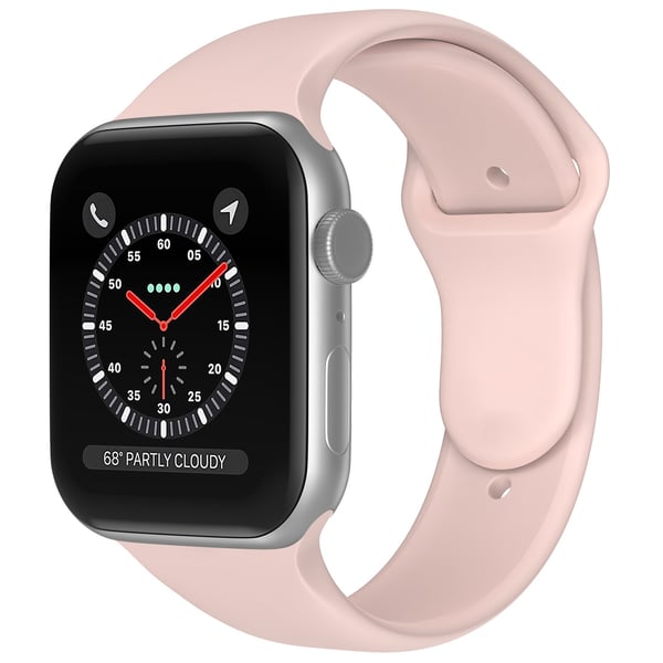Apple Watch 38/40/41/42 mm Silikon Armband (S/M) Sand Pink