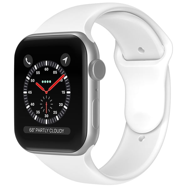 Apple Watch 38/40/41/42 mm Silikon Armband (S/M) Vit