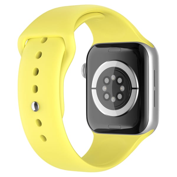 Apple Watch 42/44/45/46/49 mm Silikon Armband (S/M) Gul