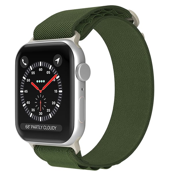 Apple Watch 38/40/41/42 mm Armband Alpine Pro Loop Militär Grön