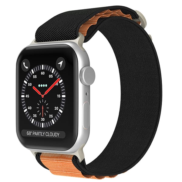 Apple Watch 38/40/41/42 mm Armband Alpine Pro Loop Svart/Orange