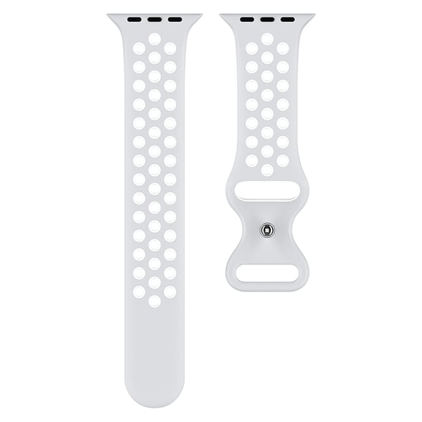 Sportarmband Dual-Color Apple Watch 42/41/40/38 mm (M/L) Grå/Vit