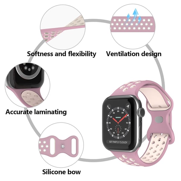 Sportarmband Dual-Color Apple Watch 42/41/40/38 mm (S/M)