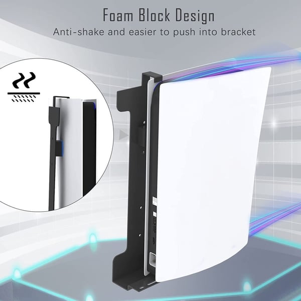 PS5 Universal Väggfäste I Metall För Konsol, Handkontroll, Headset