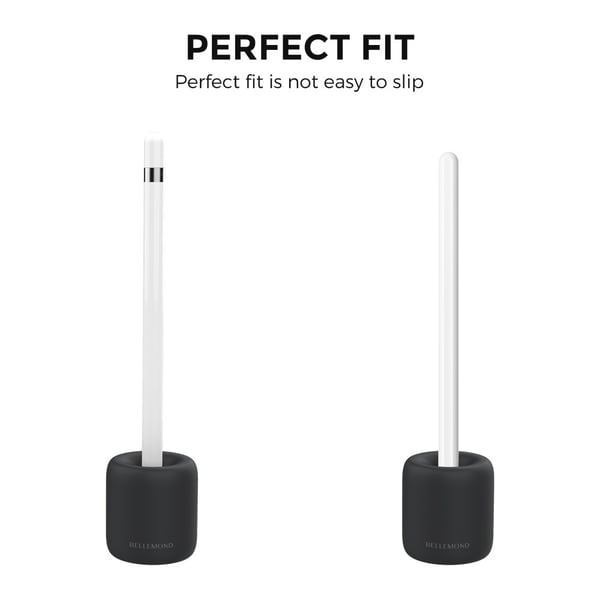 AHASTYLE Apple Pencil 1/2/Pro Vertikal Silikon Ställ Svart