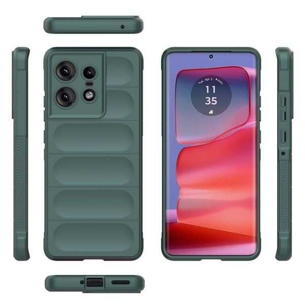 Motrola Edge 50 Pro 5G Skal Magic Shield Mörk Grön