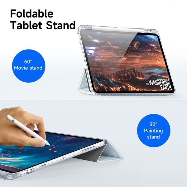 DUX DUCIS iPad Pro 11 2025/2024 Fodral Penhållare Ljus Blå