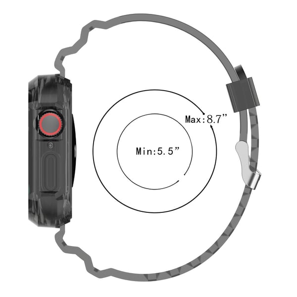 Apple Watch 38/40/41/42 mm Kristall Skal/Armband Orange