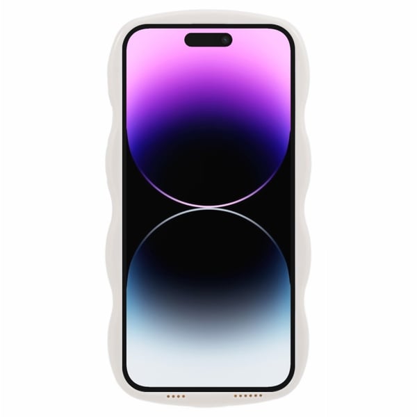 iPhone 14 Pro Mobilskal Wavy Textur Beige