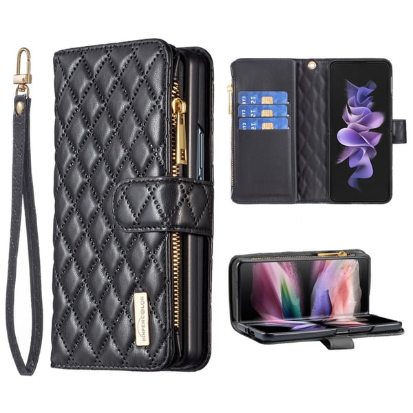 BINFEN Galaxy Z Fold 6 Fodral Multifunktionell Diamond Svart BINFEN Galaxy Z Fold 6 Fodral Multifunktionell Diamond Svart