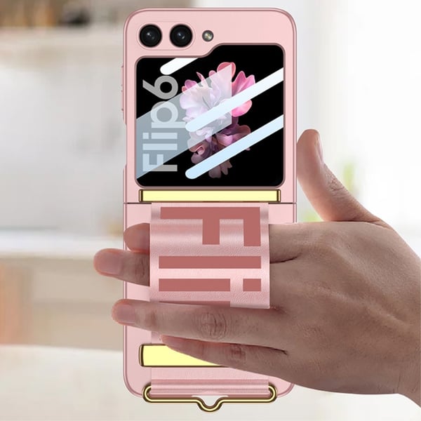 GKK Galaxy Z Flip 6 / 7 FE Skal Bälte Hybrid Rosa