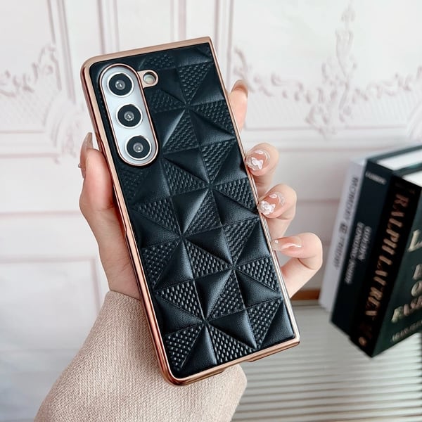 Galaxy Z Fold 6 Skal Läder Lila