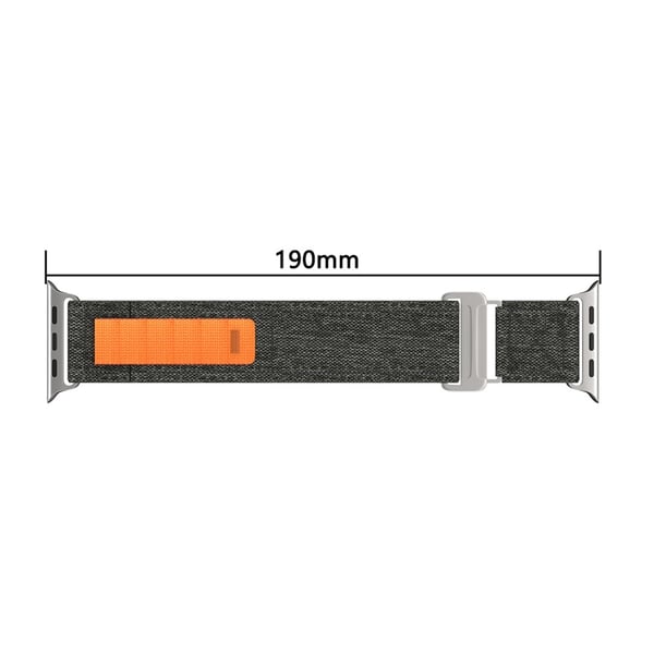 Apple Watch 38/40/41/42 mm Armband Justerbart Nylon Svart
