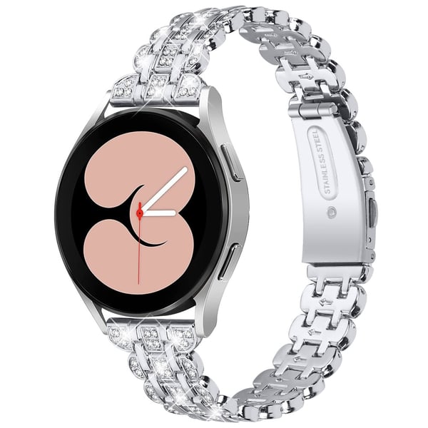 Galaxy Watch FE 40 mm Armband Metall Bling Silver