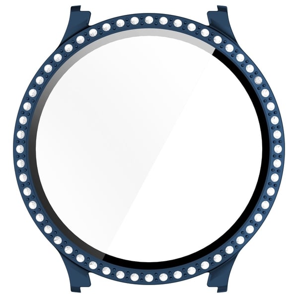 Galaxy Watch 7 44 mm Skal Med Skärmskydd Strass Mörk Blå