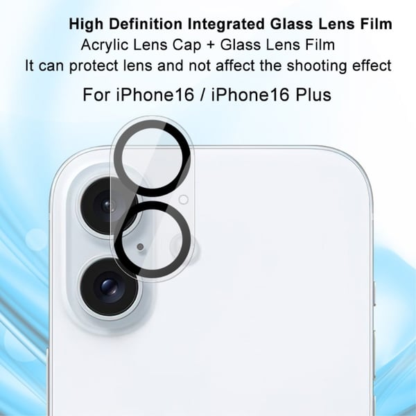 IMAK iPhone 16/16 Plus Linsskydd Härdat Glas