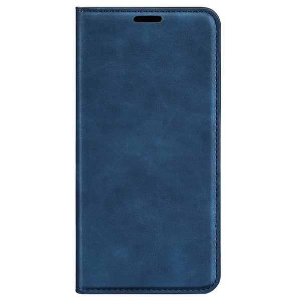 iPhone 16 Pro Fodral Flip Läder Blå