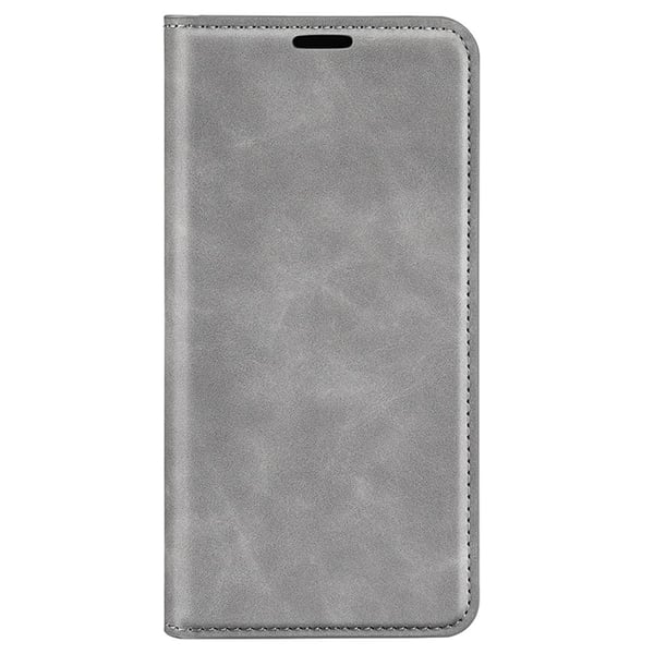 iPhone 16 Pro Fodral Flip Läder Grå