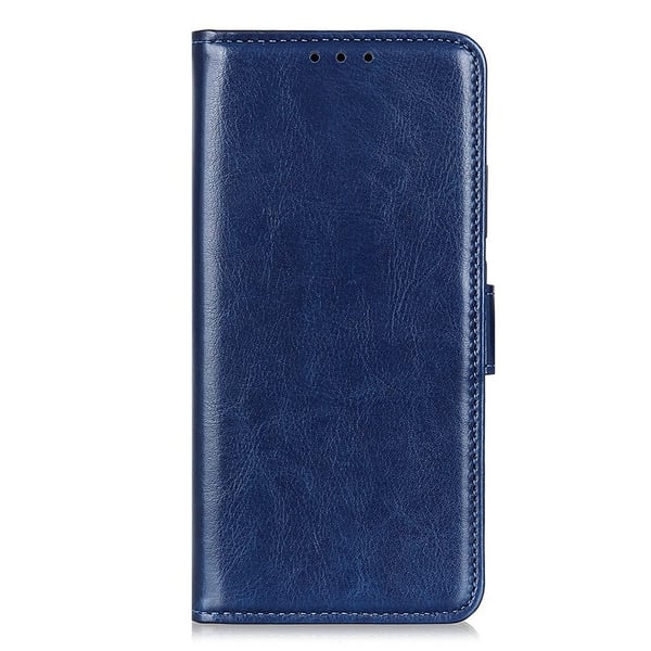 iPhone 16 Pro Fodral Läder Crazy Horse Blå