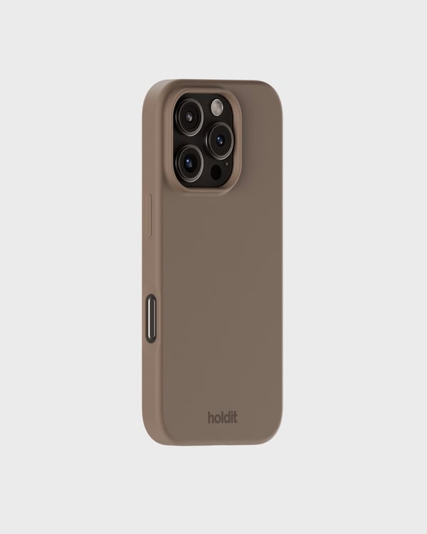 holdit iPhone 16 Pro Max Mobilskal Silikon Mocha Brown