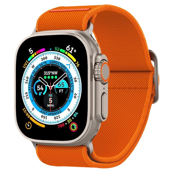 Spigen Apple Watch 42/44/45/46/49 mm Armband Fit Lite Ultra Orange