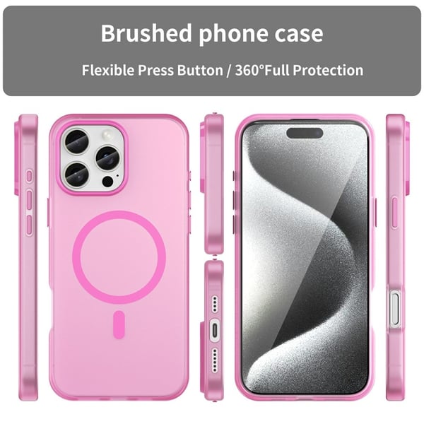 iPhone 16 Pro Max Skal MagSafe Slim Matt Rosa
