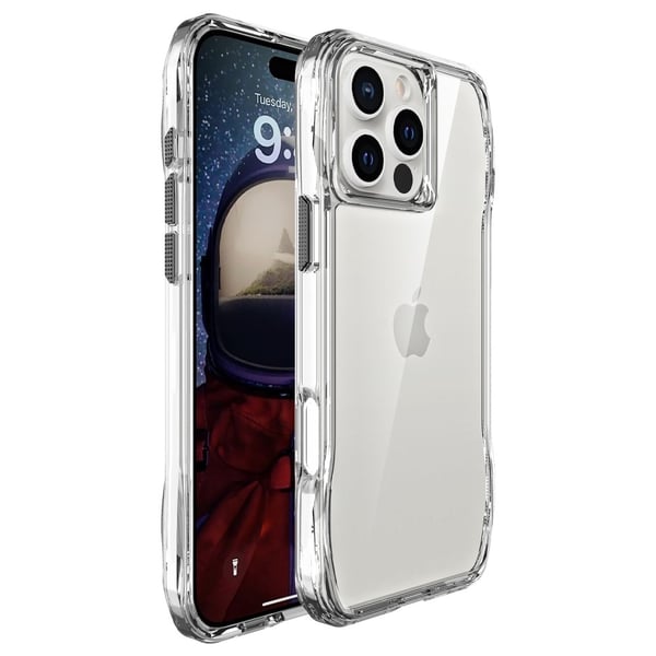iPhone 16 Pro Max Skal Hybrid Transparent iPhone 16 Pro Max Skal Hybrid Transparent