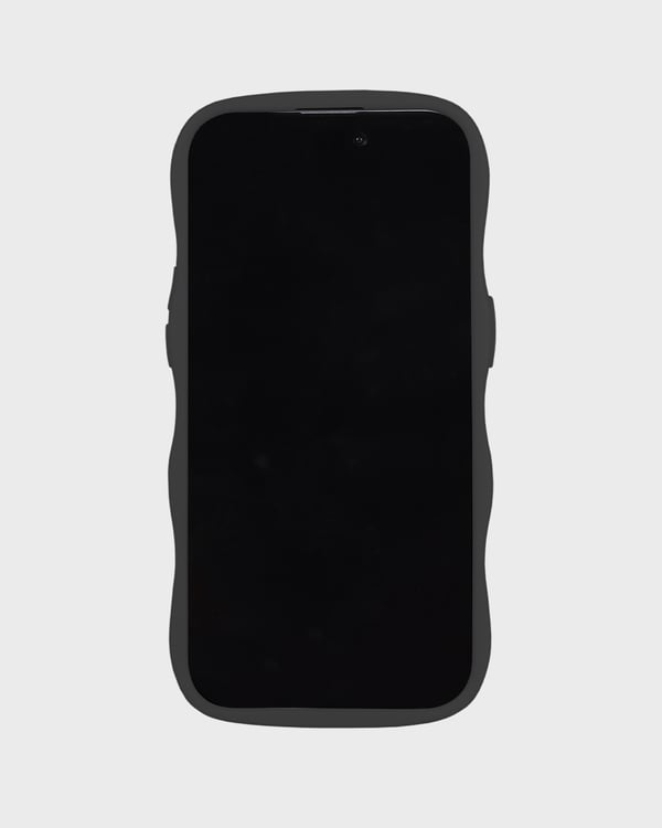 holdit iPhone 15 / 14 / 13 Skal Wavy Svart/Transpa