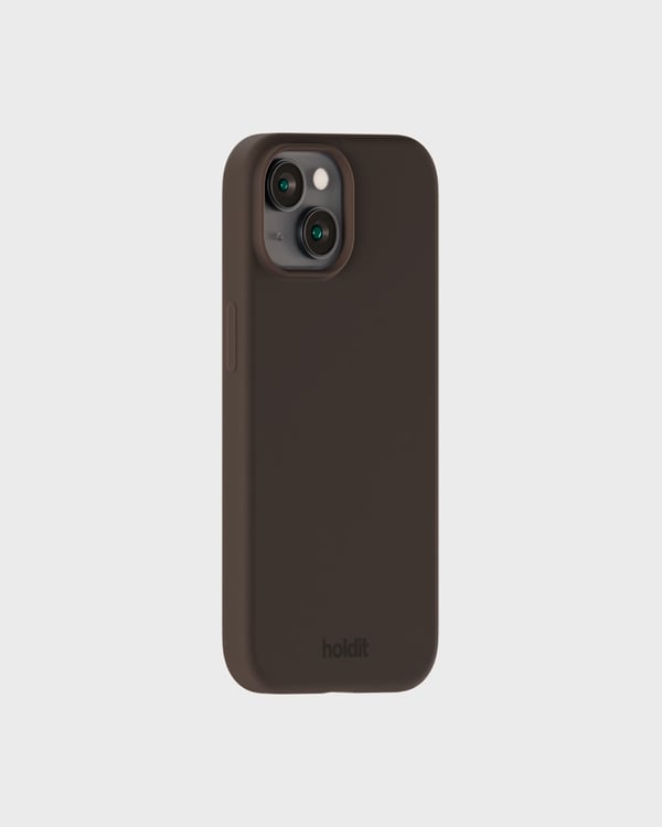 holdit iPhone 14 / 13 Mobilskal Silikon Chocolate