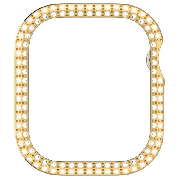 Apple Watch 10 42 mm Skal Rhinestone Guld