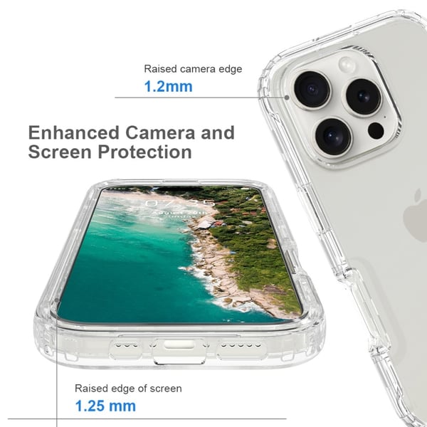 iPhone 16 Pro Max Skal Hybrid Defence Transparent