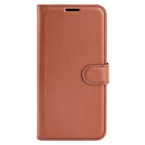 Xiaomi 14T Pro Fodral Litchi Läder Brun