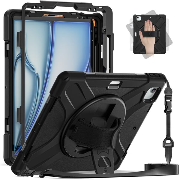 iPad Air 13 2026-2024/Pro 12.9 2022-2020/2018 360 Skal Kickstand