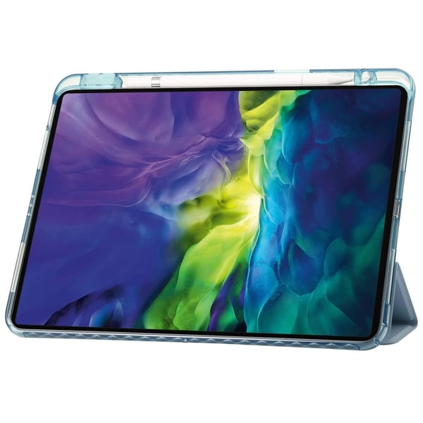 iPad Pro 11 2025/2024 Fodral Tri-Fold Pennhållare Hybrid Blå