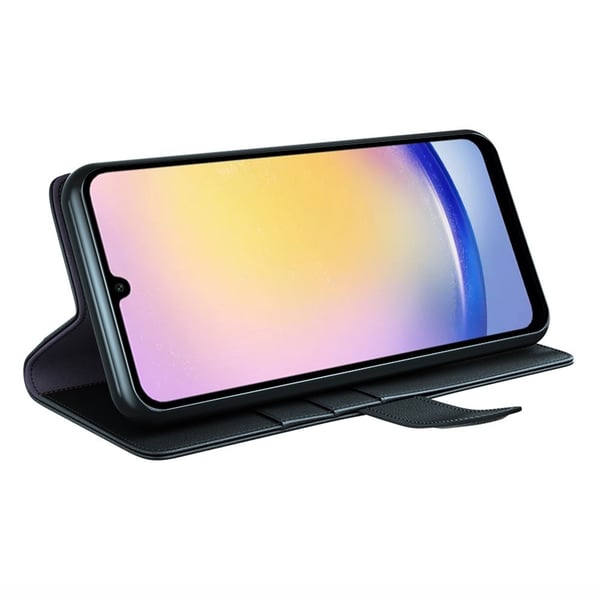 Samsung Galaxy A26 5G Fodral Premium Äkta Läder Svart