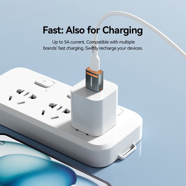 ESSAGER USB-A 3.0 Till USB-C Adapter Grå
