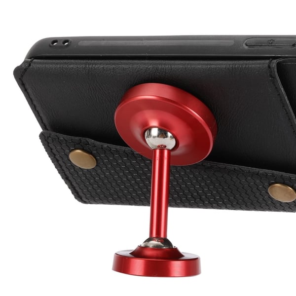 Samsung Galaxy S25 Skal Läder Med Kortfack Och Magnet