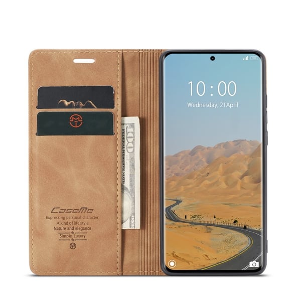 CASEME Redmi Note 14 Pro/Pro Plus 5G Fodral Flip Retro Läder