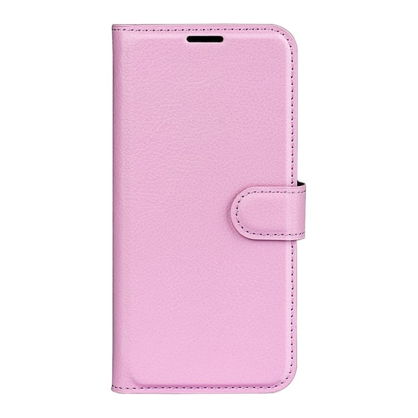 Xiaomi Redmi Note 14 4G Fodral Litchi Läder Ljus Rosa