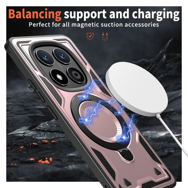 Xiaomi Redmi Note 14 Pro 5G Skal MagSafe Kickstand Hybrid