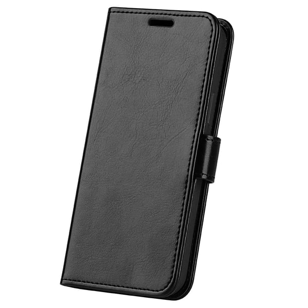 Xiaomi Redmi Note 14 4G Fodral Crazy Horse Läder Svart