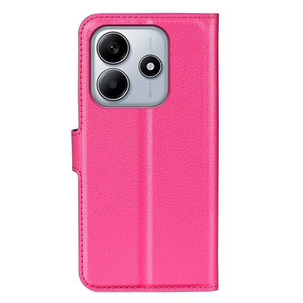 Xiaomi Redmi Note 14 5G Fodral Litchi Läder Rosa