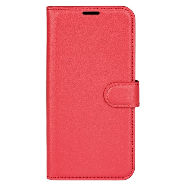Xiaomi Redmi Note 14 5G Fodral Litchi Läder Röd