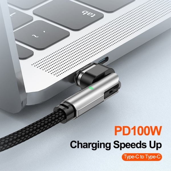 ENKAY 1 m 3in1 USB-C - Lightning / USB-C Magnetisk Svart