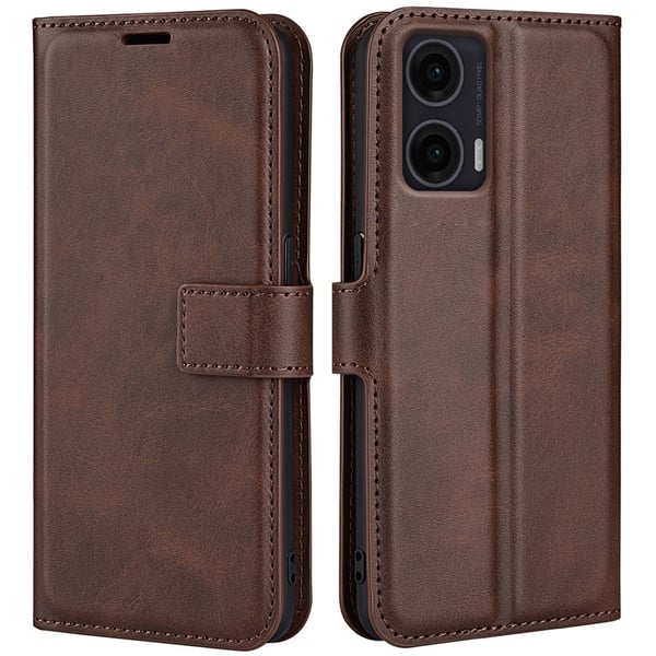 Motorola Moto G35 5G Fodral Läder Brun