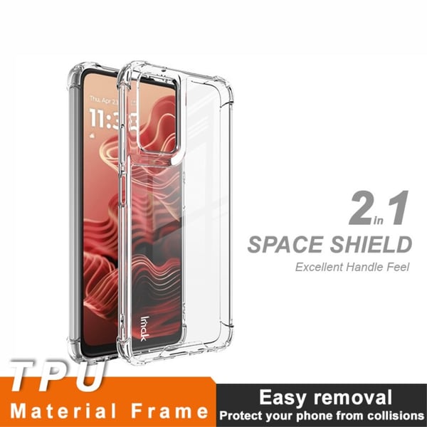 IMAK Motorola Moto G35 5G Skal Shockproof Transparent